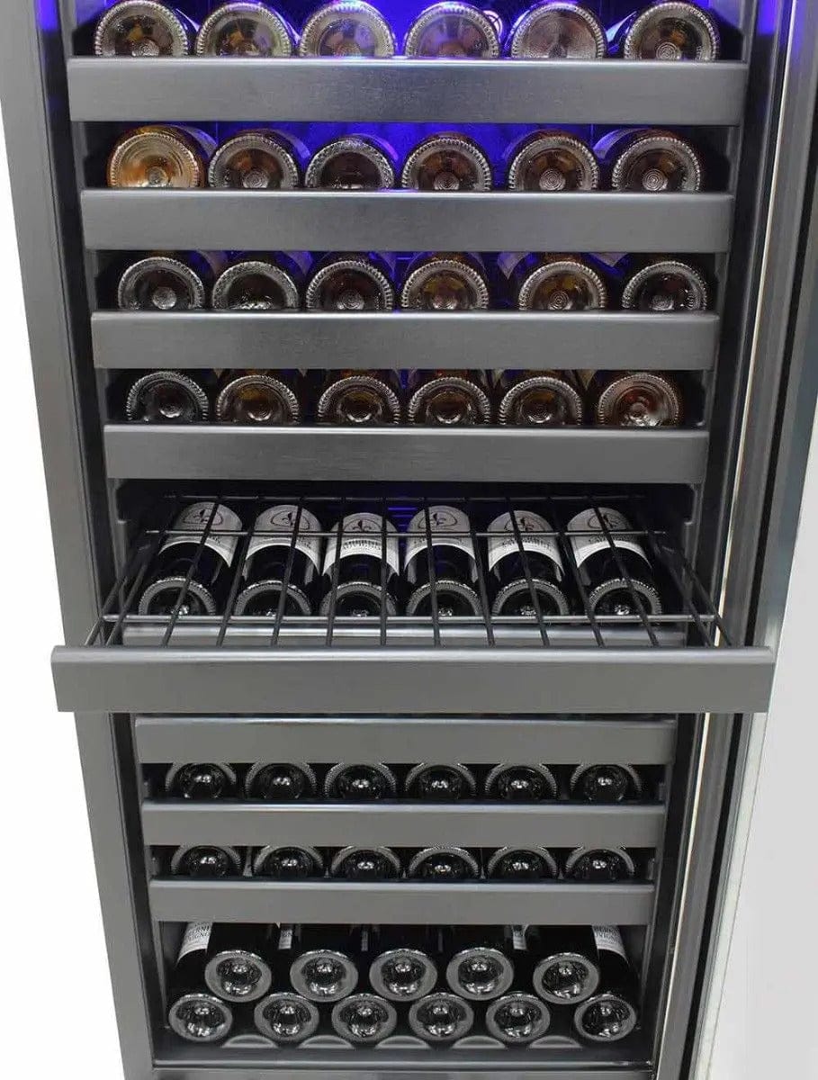 Vinotemp Residential Vinotemp 114 Bottle Single Zone 24" Freestanding Wine Fridge Black EL-100SBB