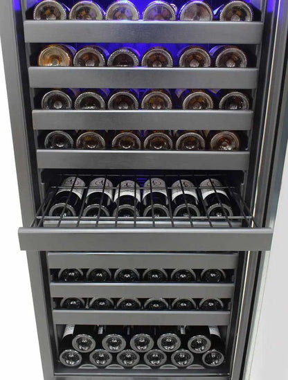Vinotemp Residential Vinotemp 114 Bottle Single Zone 24" Freestanding Wine Fridge Black EL-100SBB
