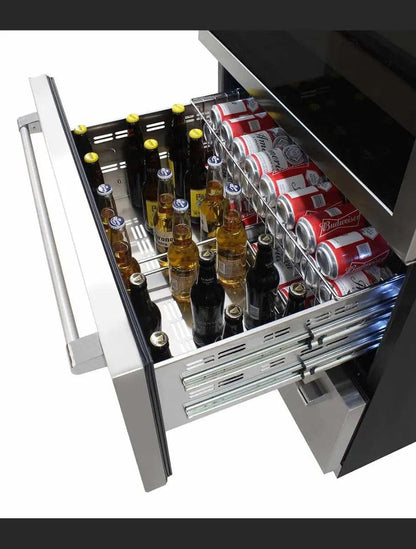 Vinotemp Residential Vinotemp 135 Bottle Triple Zone 30" Wine Fridge Stainless Steel EL-BWC30TB-S