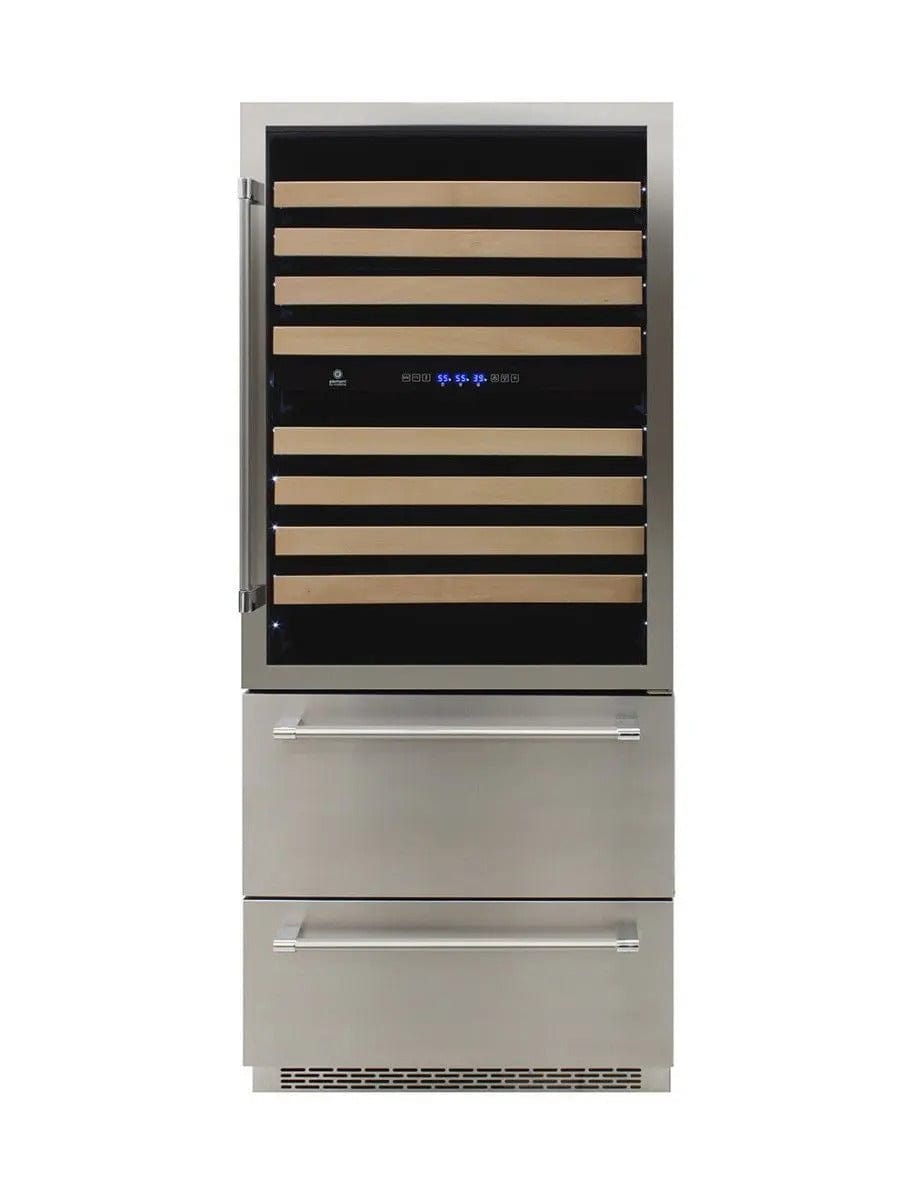 Vinotemp Residential Vinotemp 135 Bottle Triple Zone 30" Wine Fridge Stainless Steel EL-BWC30TB-S