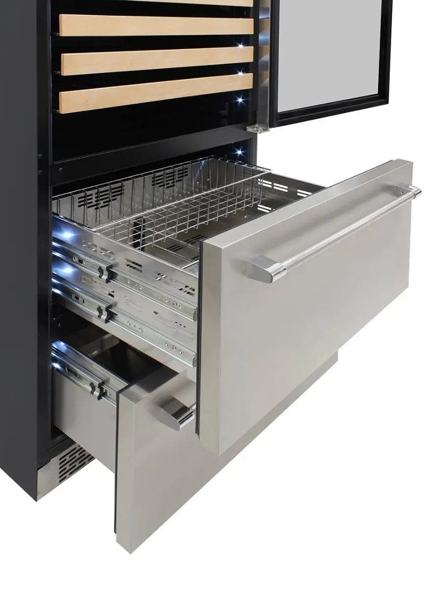 Vinotemp Residential Vinotemp 135 Bottle Triple Zone 30" Wine Fridge Stainless Steel EL-BWC30TB-S