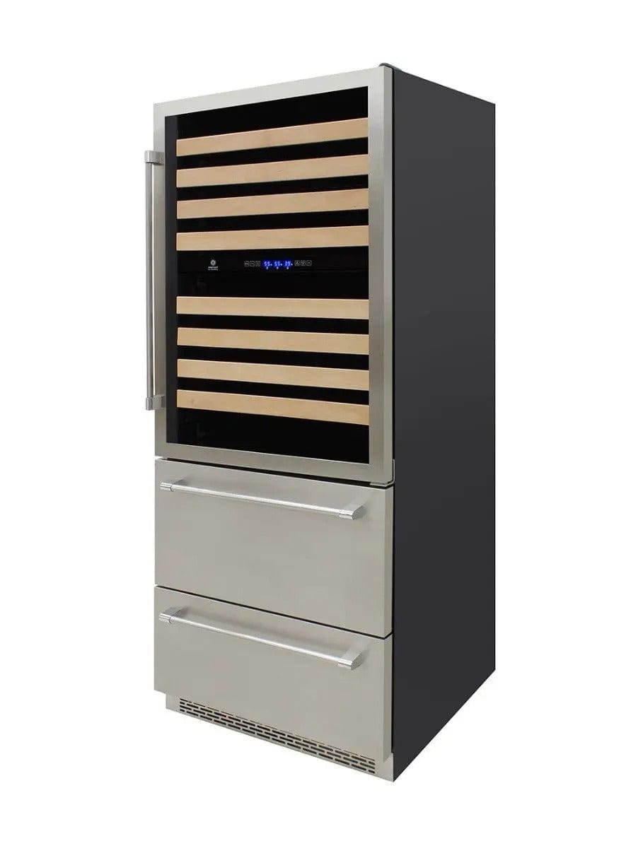 Vinotemp Residential Vinotemp 135 Bottle Triple Zone 30" Wine Fridge Stainless Steel EL-BWC30TB-S