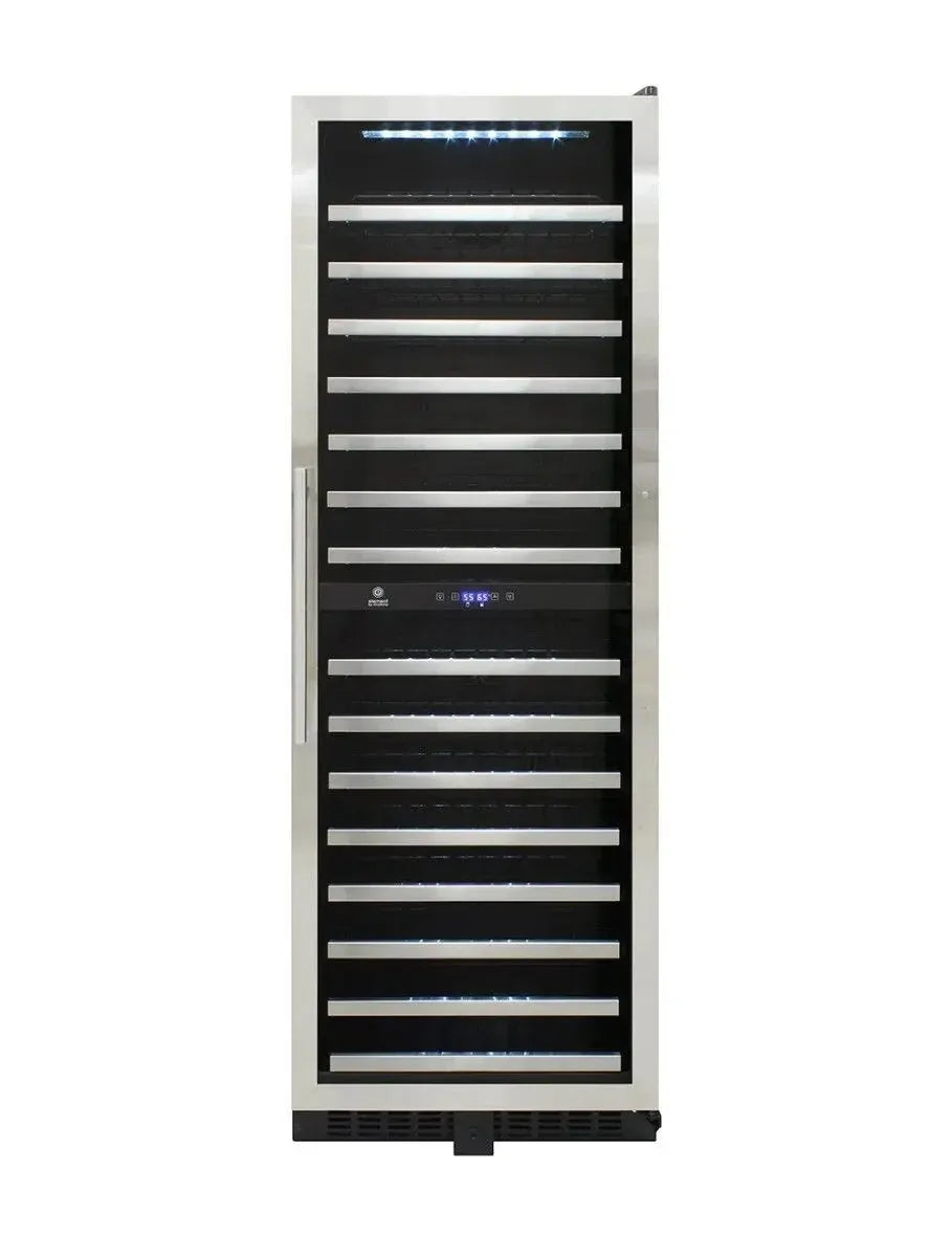 Vinotemp Residential Vinotemp 155 Bottle Dual Zone 24" Wine Fridge Black EL-142SDST