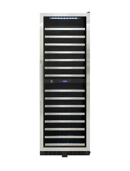 Vinotemp Residential Vinotemp 155 Bottle Dual Zone 24" Wine Fridge Black EL-142SDST