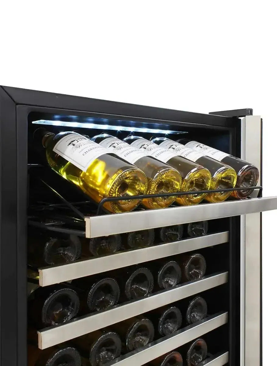 Vinotemp Residential Vinotemp 155 Bottle Dual Zone 24" Wine Fridge Black EL-142SDST