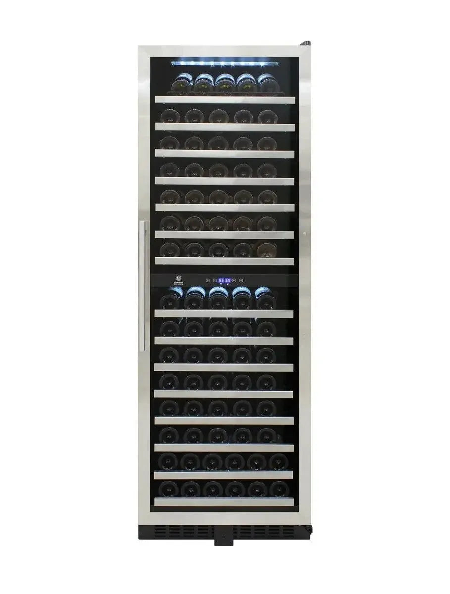 Vinotemp Residential Vinotemp 155 Bottle Dual Zone 24" Wine Fridge Black EL-142SDST