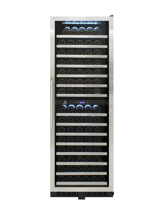 Vinotemp Residential Vinotemp 155 Bottle Dual Zone 24" Wine Fridge Black EL-142SDST