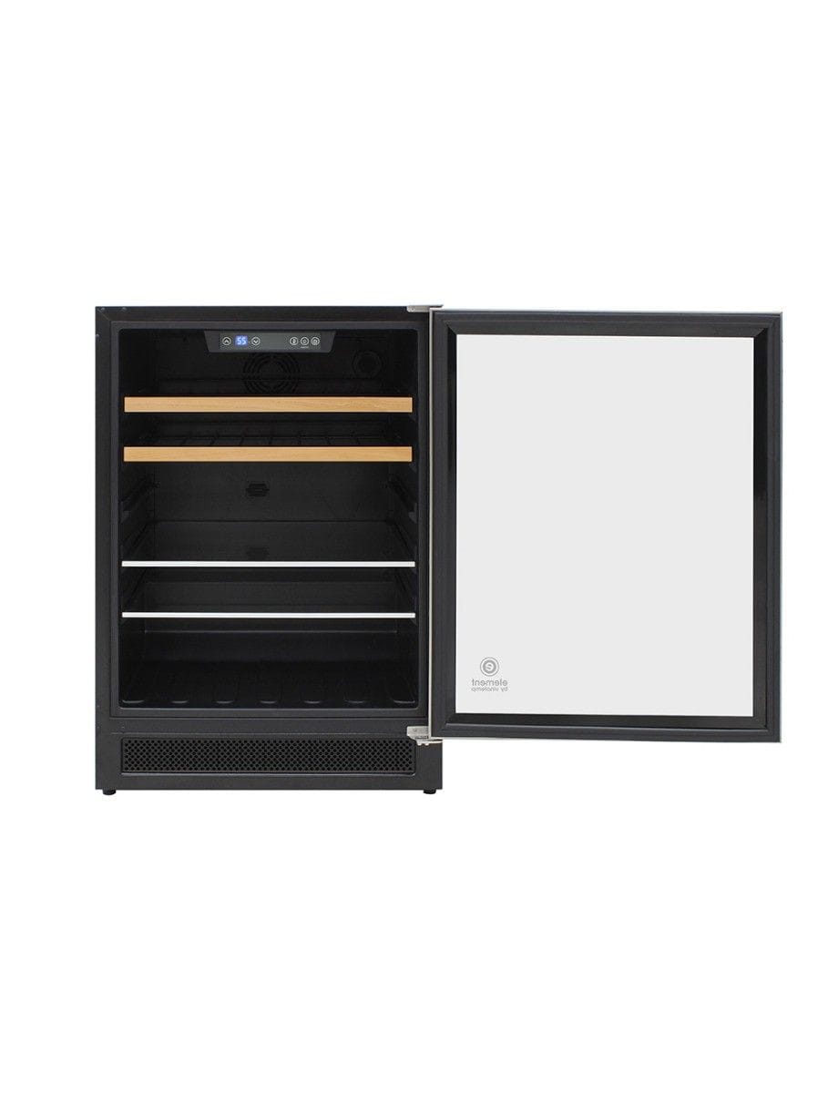 Vinotemp Residential Vinotemp 16 Bottle 106 Can Single Zone Wine and Beverage Fridge Black EL-24THWB
