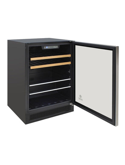 Vinotemp Residential Vinotemp 16 Bottle 106 Can Single Zone Wine and Beverage Fridge Black EL-24THWB
