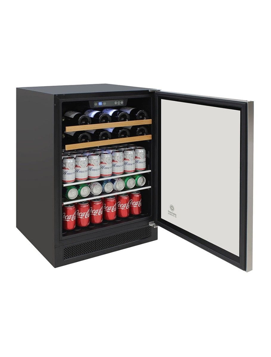 Vinotemp Residential Vinotemp 16 Bottle 106 Can Single Zone Wine and Beverage Fridge Black EL-24THWB