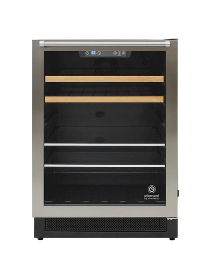 Vinotemp Residential Vinotemp 16 Bottle 106 Can Single Zone Wine and Beverage Fridge Black EL-24THWB