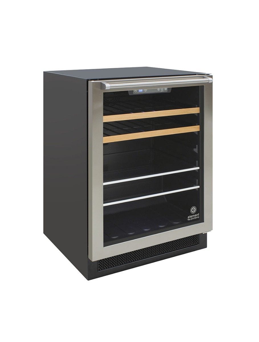 Vinotemp Residential Vinotemp 16 Bottle 106 Can Single Zone Wine and Beverage Fridge Black EL-24THWB