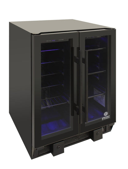 Vinotemp Residential Vinotemp 24 Bottle 58 Can Dual Zone French Door Wine and Beverage Fridge EL-BWC102-02