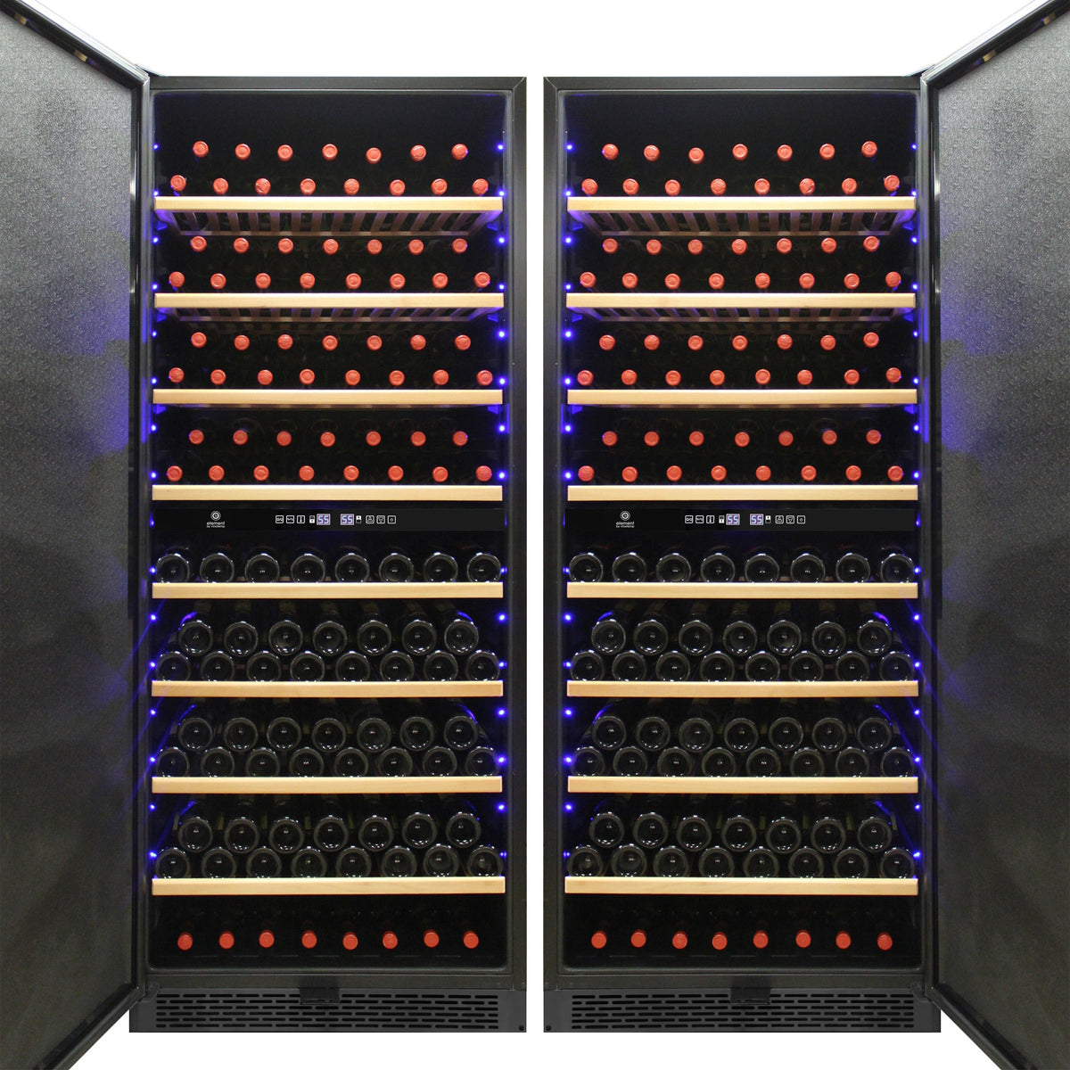 Vinotemp Residential Vinotemp 300 Bottle Dual Zone 30" Garage Wine Fridge Black EL-300GFEBRR
