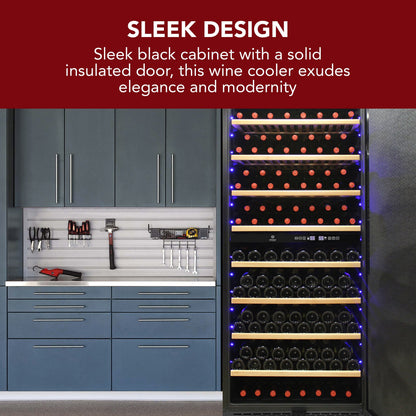 Vinotemp Residential Vinotemp 300 Bottle Dual Zone 30" Garage Wine Fridge Black EL-300GFEBRR