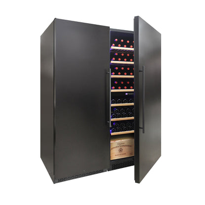 Vinotemp Residential Vinotemp 300 Bottle Dual Zone 30" Garage Wine Fridge Black EL-300GFEBRR