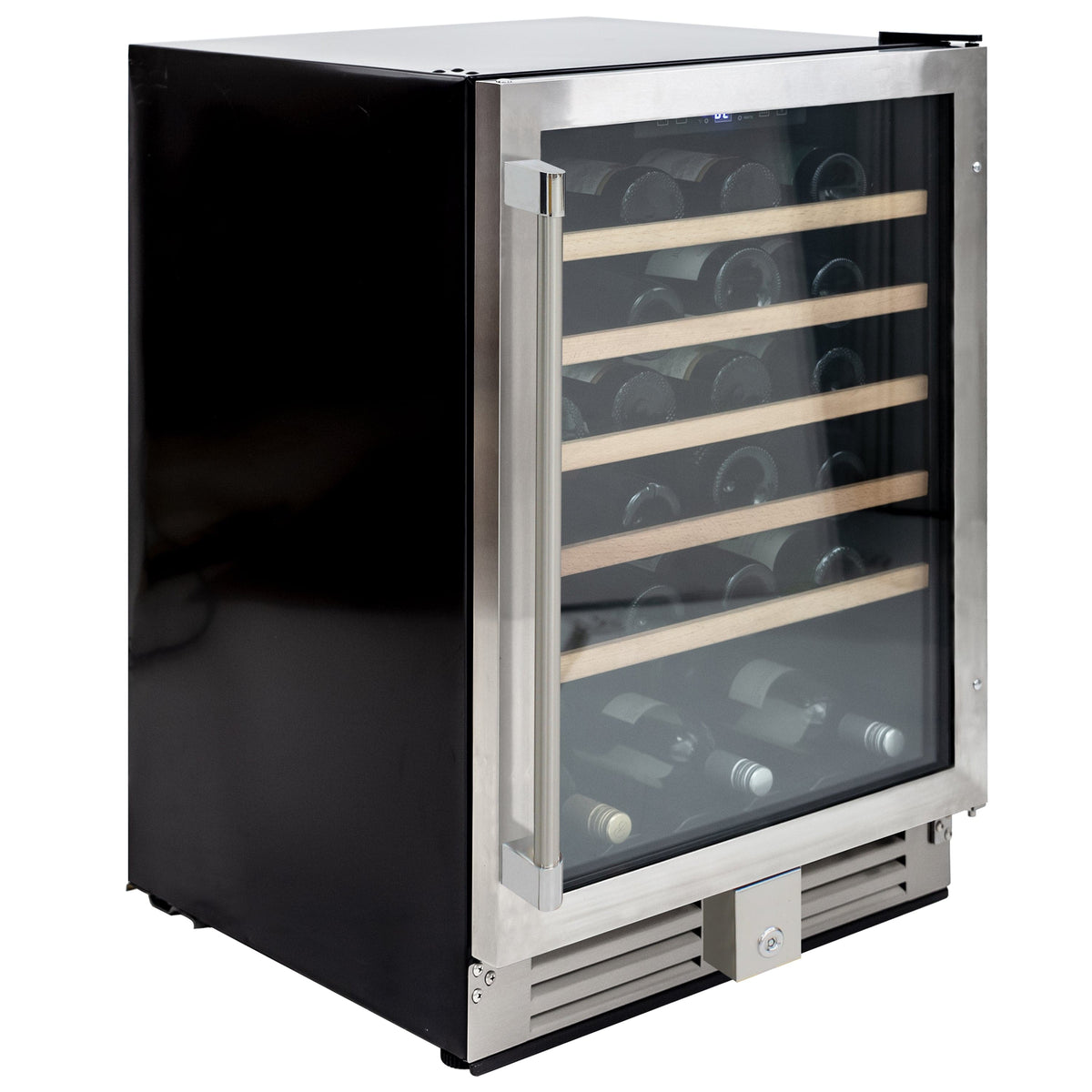 Vinotemp Residential Vinotemp 51 Bottle Single Zone 24" Wine Fridge Stainless Steel VT-51SZ01SS