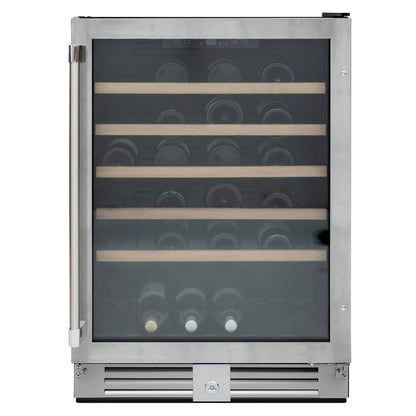 Vinotemp Residential Vinotemp 51 Bottle Single Zone 24" Wine Fridge Stainless Steel VT-51SZ01SS