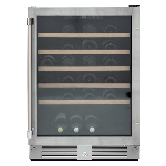 Vinotemp Residential Vinotemp 51 Bottle Single Zone 24" Wine Fridge Stainless Steel VT-51SZ01SS