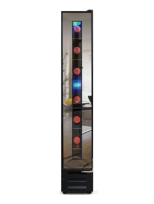 Vinotemp Residential Vinotemp 7 Bottle Single Zone Compact Wine Fridge Mirrored Trim VT-7BMSL-FE