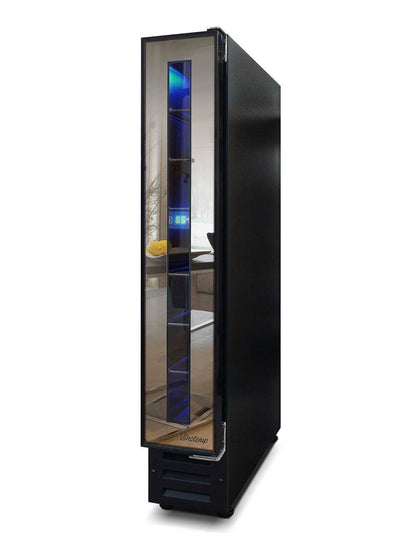 Vinotemp Residential Vinotemp 7 Bottle Single Zone Compact Wine Fridge Mirrored Trim VT-7BMSL-FE