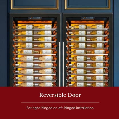 Vinotemp Residential Vinotemp Backlit 188 Bottle Single Zone 30" Commercial Wine Fridge Black EL-300COMM