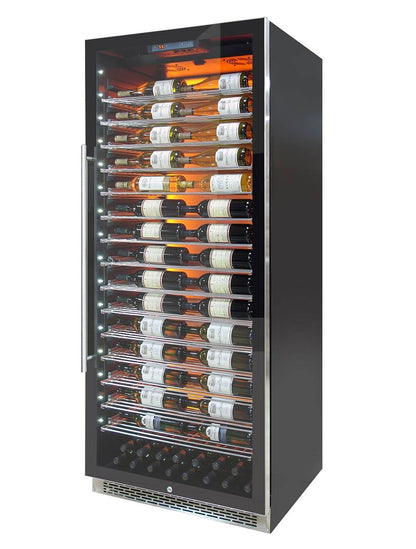 Vinotemp Residential Vinotemp Backlit 188 Bottle Single Zone 30" Commercial Wine Fridge Black EL-300COMM
