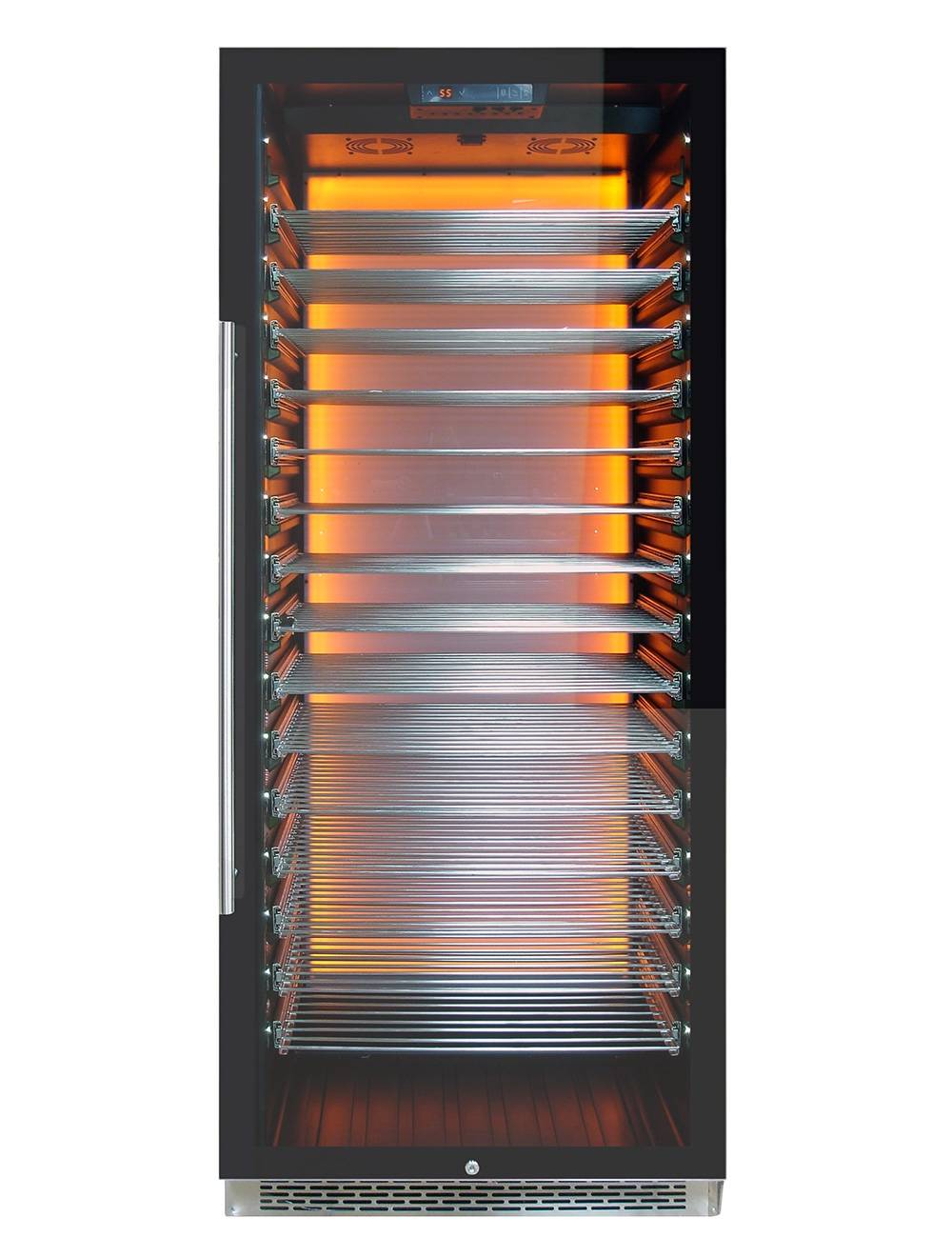 Vinotemp Residential Vinotemp Backlit 188 Bottle Single Zone 30" Commercial Wine Fridge Black EL-300COMM