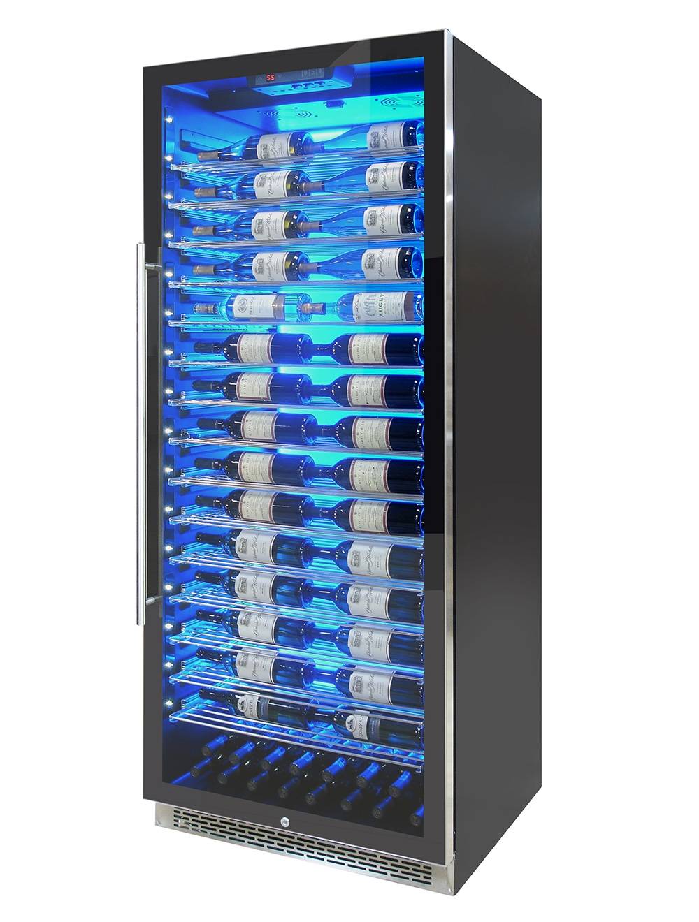 Vinotemp Residential Vinotemp Backlit 188 Bottle Single Zone 30" Commercial Wine Fridge Black EL-300COMM