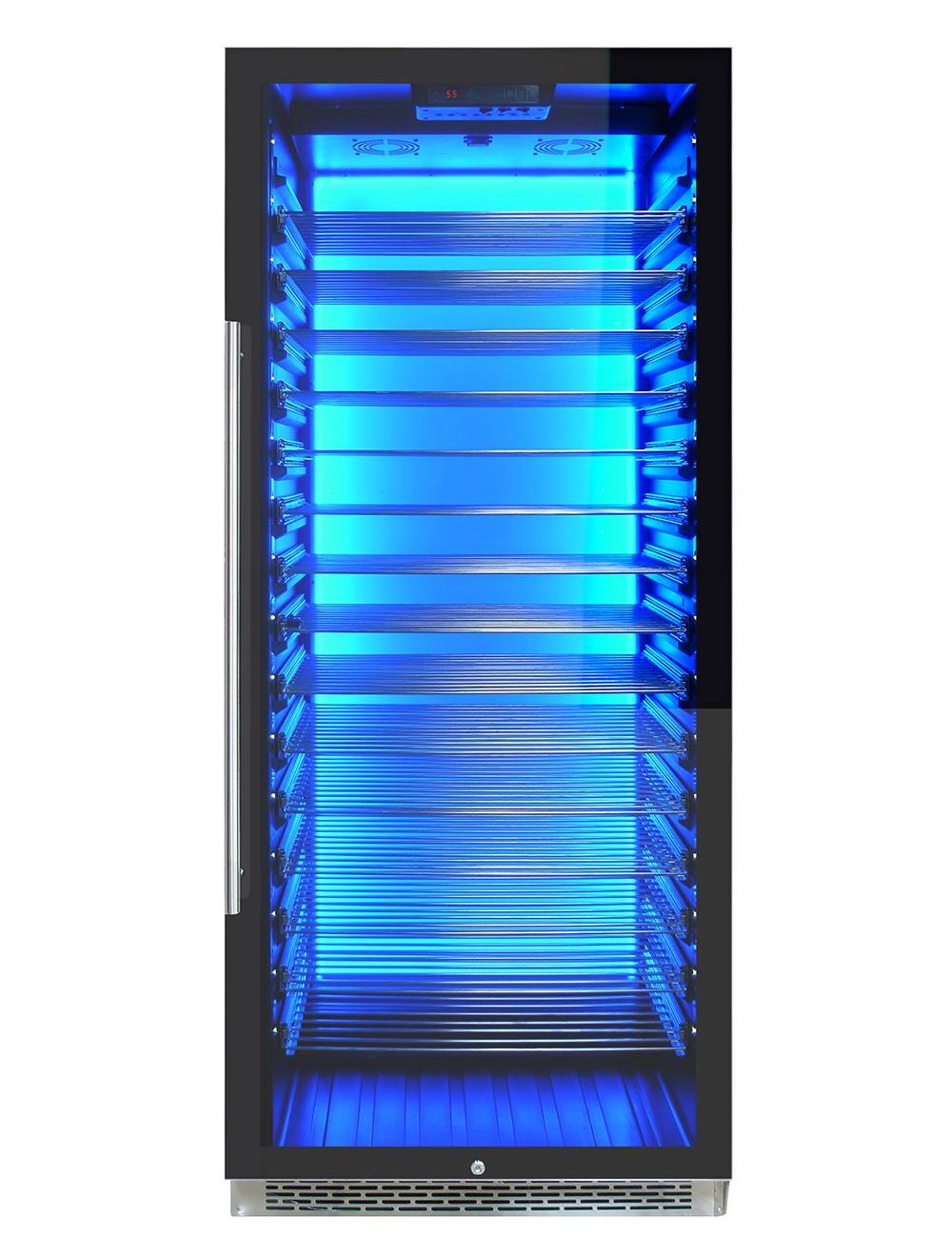 Vinotemp Residential Vinotemp Backlit 188 Bottle Single Zone 30" Commercial Wine Fridge Black EL-300COMM