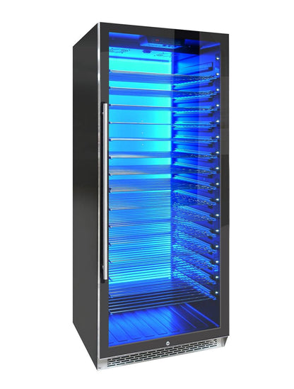 Vinotemp Residential Vinotemp Backlit 188 Bottle Single Zone 30" Commercial Wine Fridge Black EL-300COMM