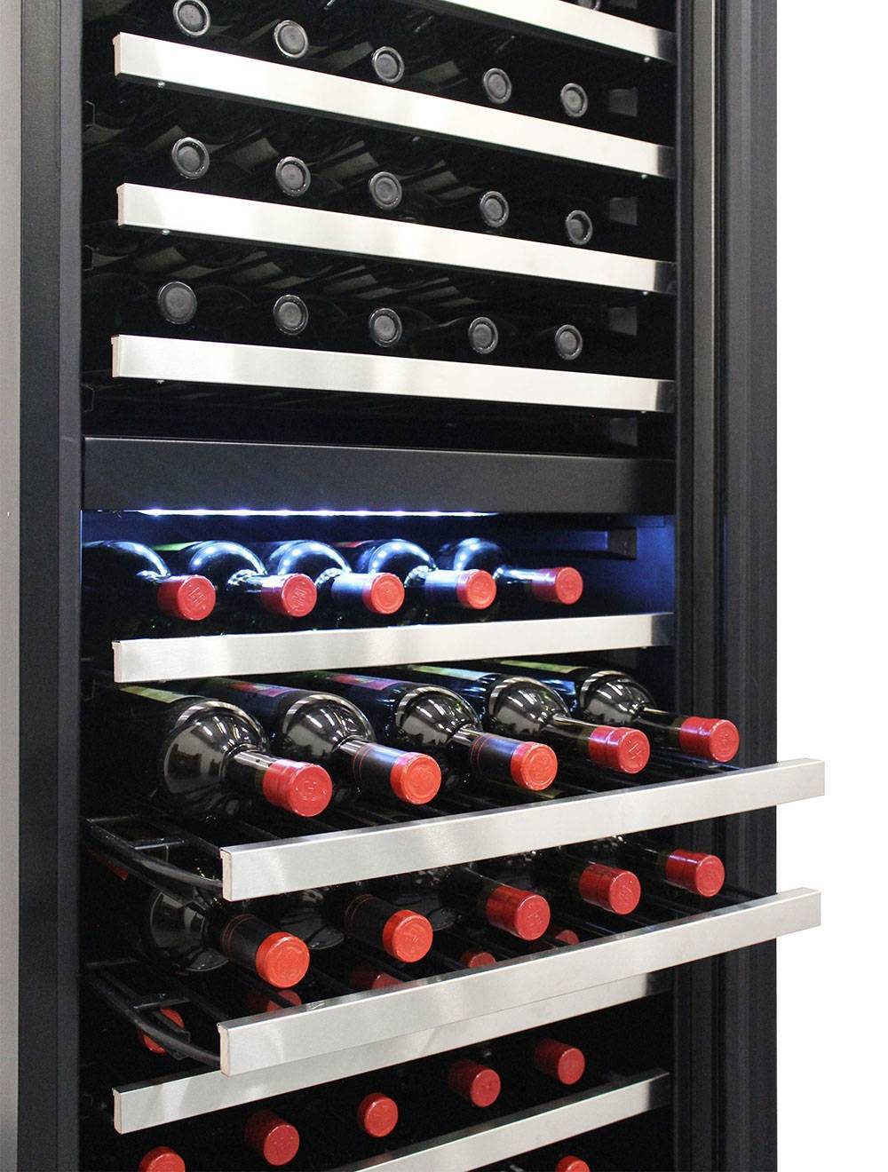 Vinotemp Residential Vinotemp Butler 155 Bottle Dual Zone 24" Wine Fridge Black EL-142TSST