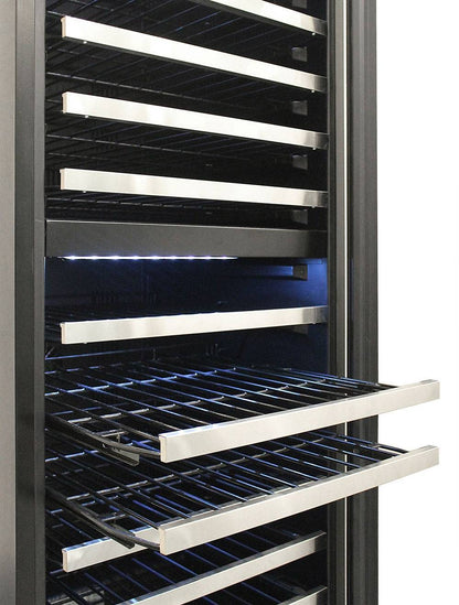 Vinotemp Residential Vinotemp Butler 155 Bottle Dual Zone 24" Wine Fridge Black EL-142TSST