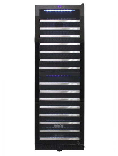 Vinotemp Residential Vinotemp Butler 155 Bottle Dual Zone 24" Wine Fridge Black EL-142TSST
