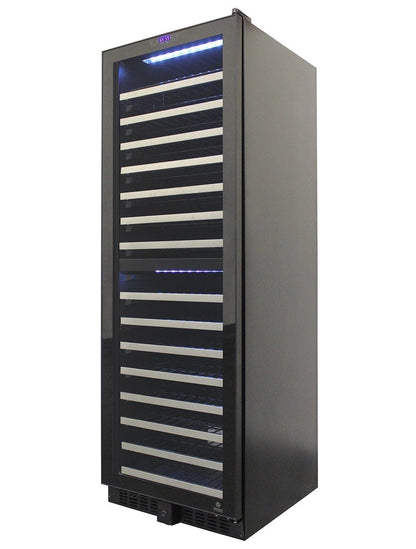 Vinotemp Residential Vinotemp Butler 155 Bottle Dual Zone 24" Wine Fridge Black EL-142TSST