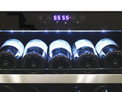 Vinotemp Residential Vinotemp Butler 155 Bottle Dual Zone 24" Wine Fridge Black EL-142TSST