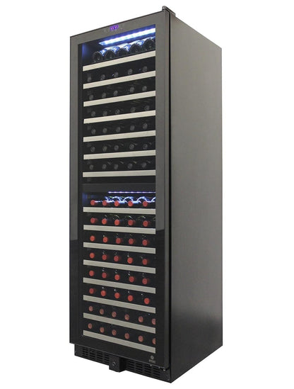 Vinotemp Residential Vinotemp Butler 155 Bottle Dual Zone 24" Wine Fridge Black EL-142TSST