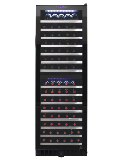 Vinotemp Residential Vinotemp Butler 155 Bottle Dual Zone 24" Wine Fridge Black EL-142TSST