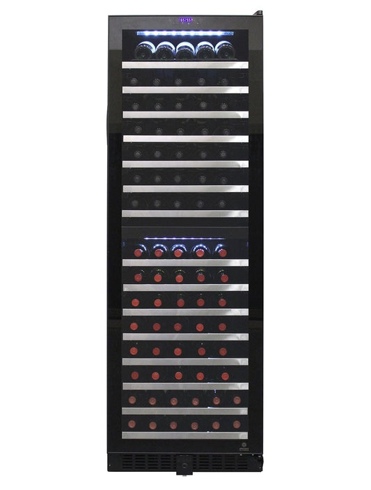 Vinotemp Residential Vinotemp Butler 155 Bottle Dual Zone 24" Wine Fridge Black EL-142TSST