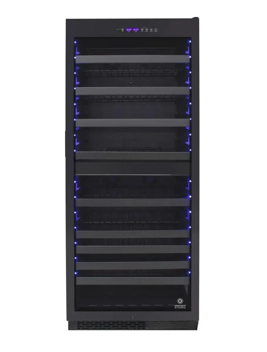 Vinotemp Residential Vinotemp Butler 228 Bottle Dual Zone 30" Wine Fridge Black EL-300TS