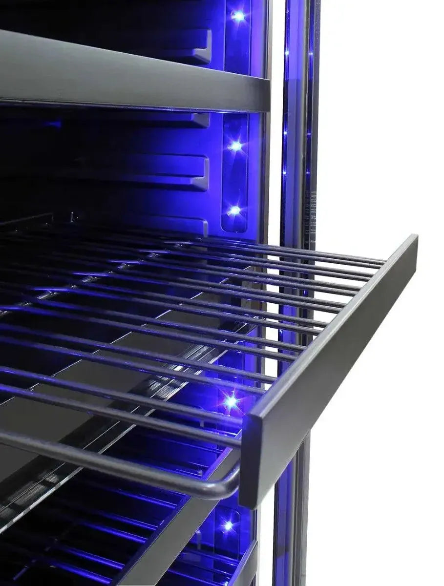 Vinotemp Residential Vinotemp Butler 228 Bottle Dual Zone 30" Wine Fridge Black EL-300TS