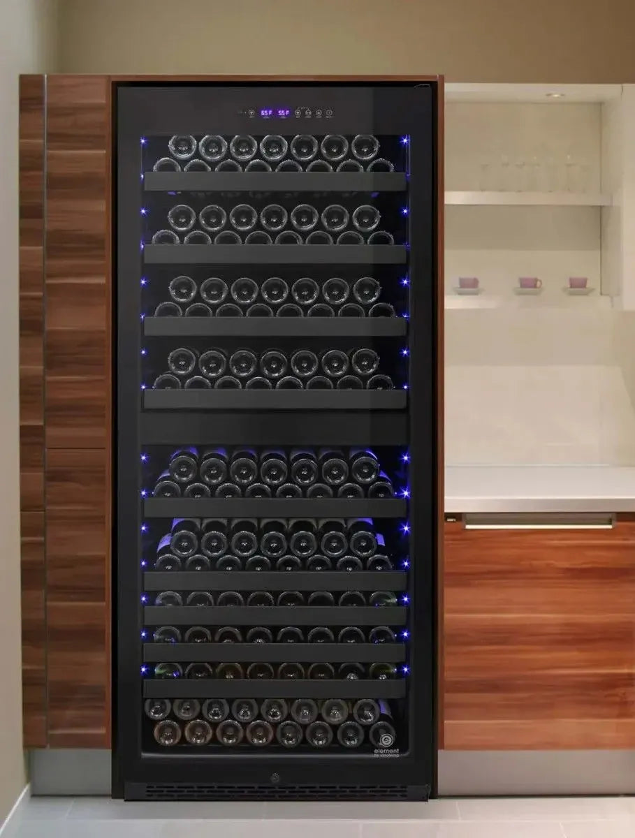 Vinotemp Residential Vinotemp Butler 228 Bottle Dual Zone 30" Wine Fridge Black EL-300TS