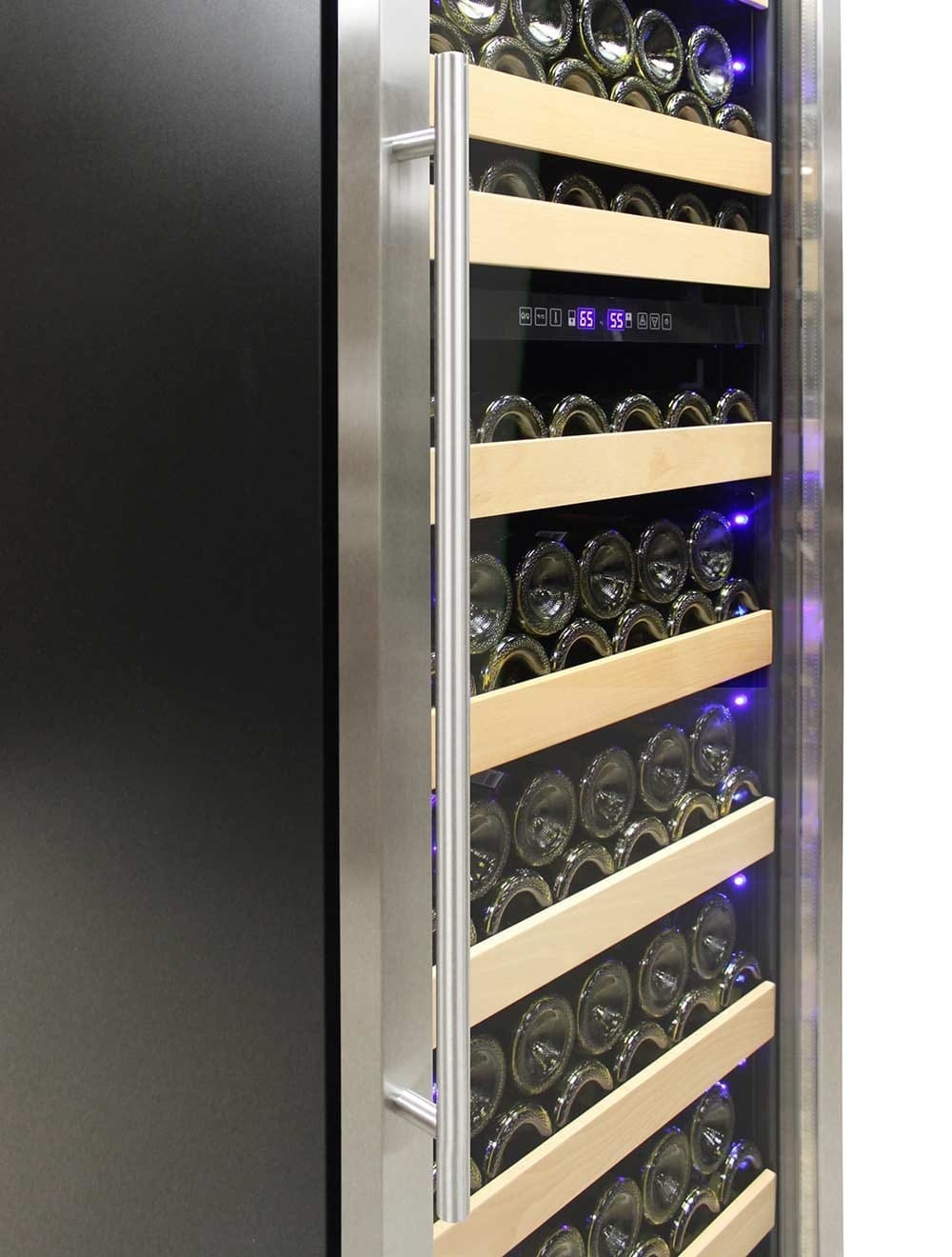 Vinotemp Residential Vinotemp Connoisseur 168 Bottle Dual Zone 24" Wine Fridge Black EL-168WCST