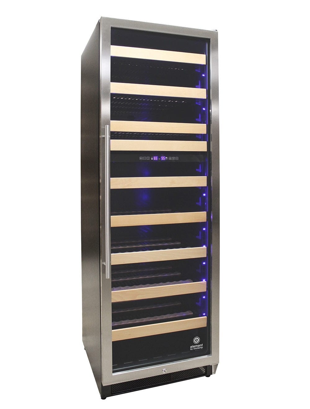 Vinotemp Residential Vinotemp Connoisseur 168 Bottle Dual Zone 24" Wine Fridge Black EL-168WCST
