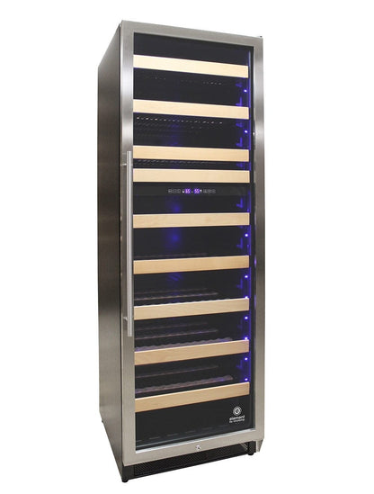 Vinotemp Residential Vinotemp Connoisseur 168 Bottle Dual Zone 24" Wine Fridge Black EL-168WCST