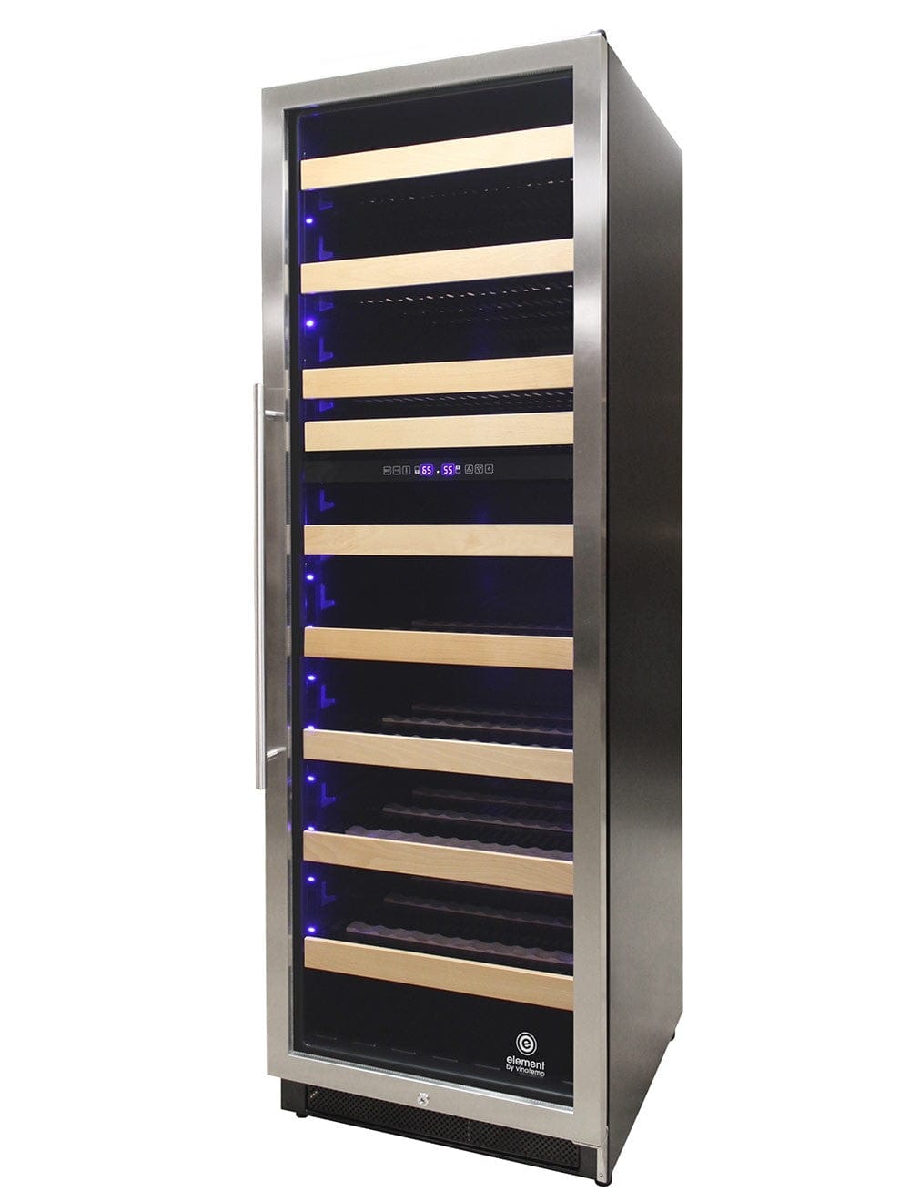 Vinotemp Residential Vinotemp Connoisseur 168 Bottle Dual Zone 24" Wine Fridge Black EL-168WCST