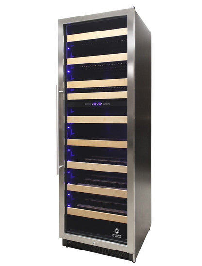 Vinotemp Residential Vinotemp Connoisseur 168 Bottle Dual Zone 24" Wine Fridge Black EL-168WCST