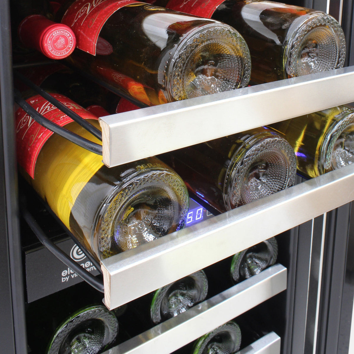 Vinotemp Residential Vinotemp Connoisseur 28 Bottle Dual Zone 15" Compact Wine Fridge EL-WCU113-03