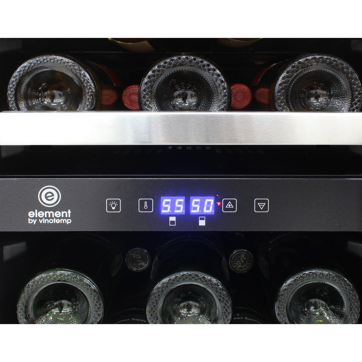 Vinotemp Residential Vinotemp Connoisseur 28 Bottle Dual Zone 15" Compact Wine Fridge EL-WCU113-03