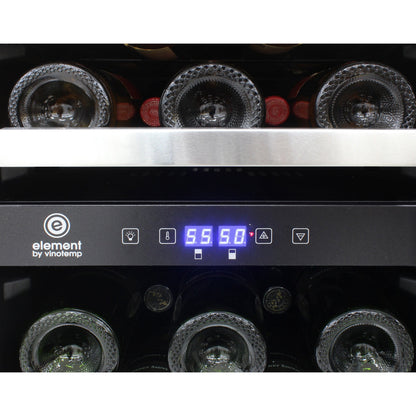 Vinotemp Residential Vinotemp Connoisseur 28 Bottle Dual Zone 15" Compact Wine Fridge EL-WCU113-03